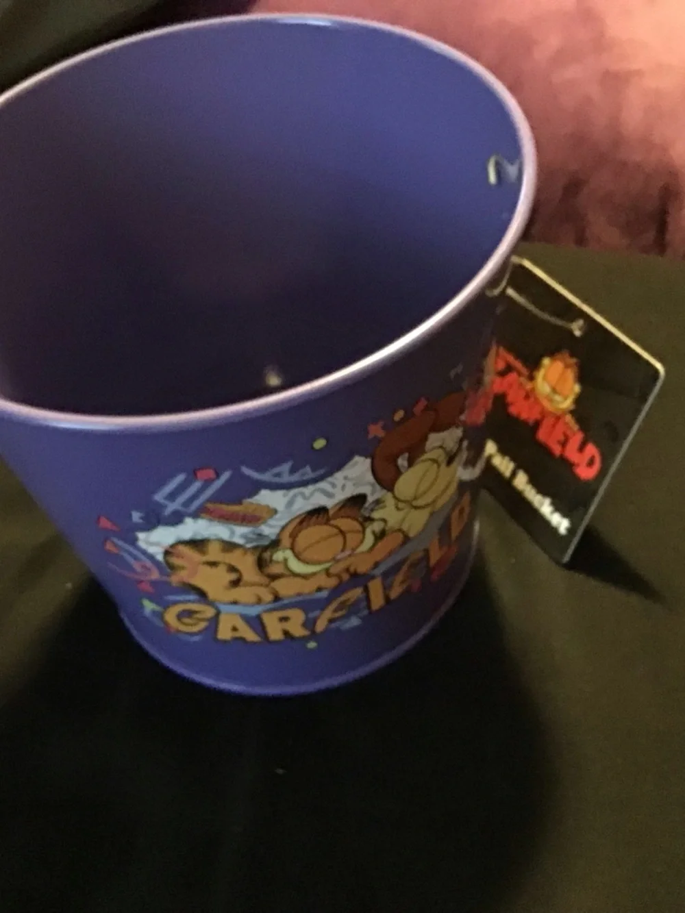 Purple Tin Pail Bucket - Brand